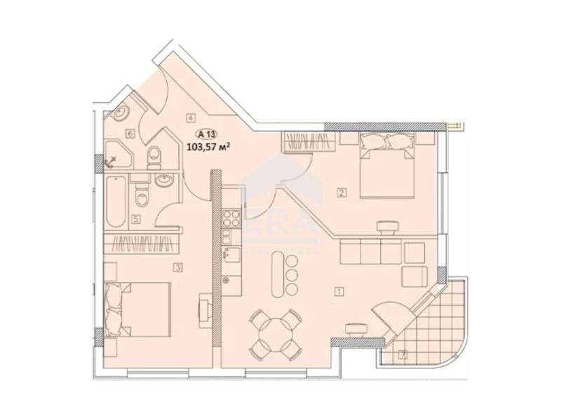 Южен тристаен апартамент в емблематична нова сграда в Център