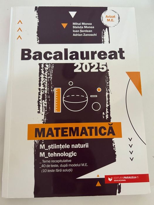 Teste bacalaureat matematică