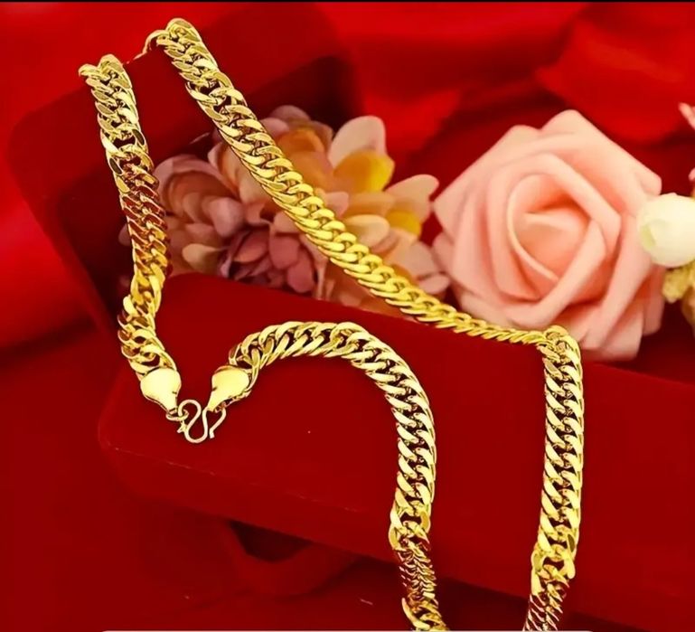 Верижка с златно покритие 24к