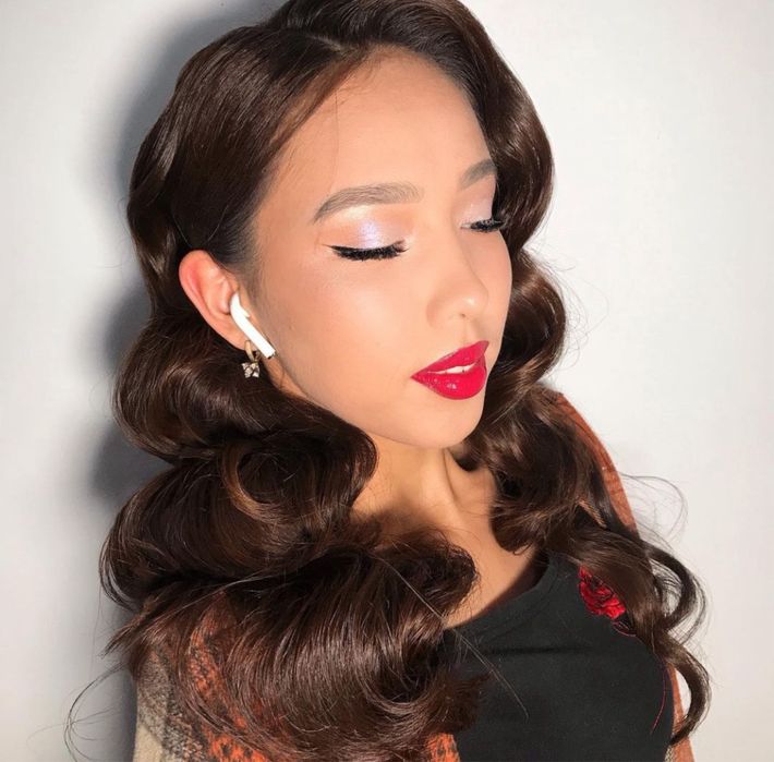 Макияж прическа