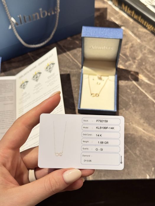 Колие Altinbas 14К с диамант