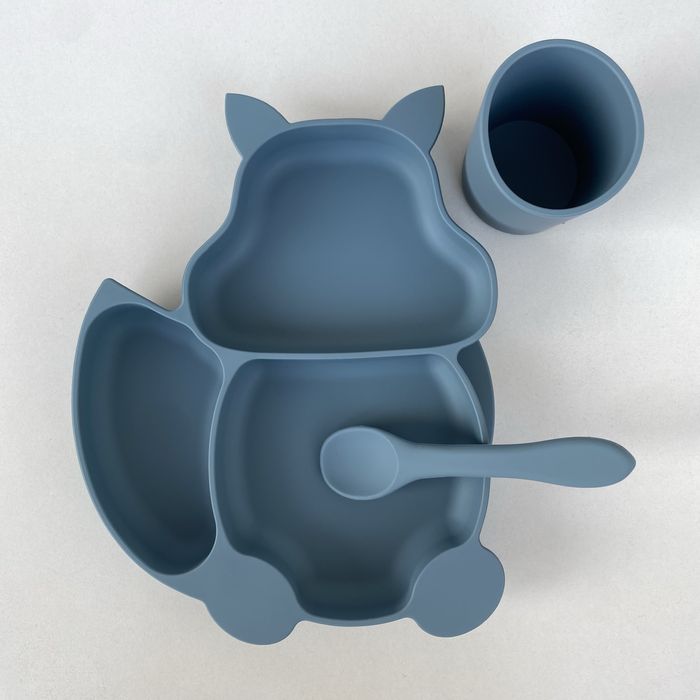 Силиконовая детская посуда