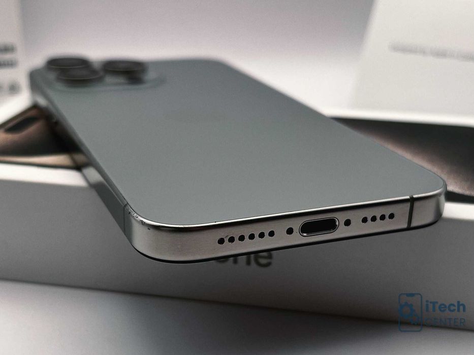 iPhone 15 Pro MAX, 256GB, Natural, 100% батерия, ОТЛИЧЕН, ГАРАНЦИЯ!