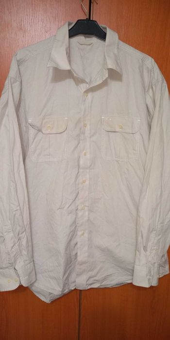 Oferta! Camasa baieti/ barbati, gri-bej , maneca lunga, Anglia