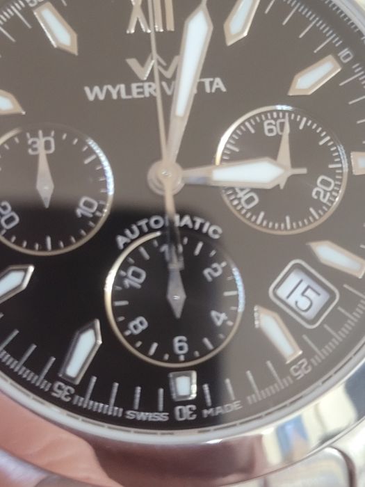Wyler Vetta vW0118 limited edition automatic chronograph 39 rubine nou