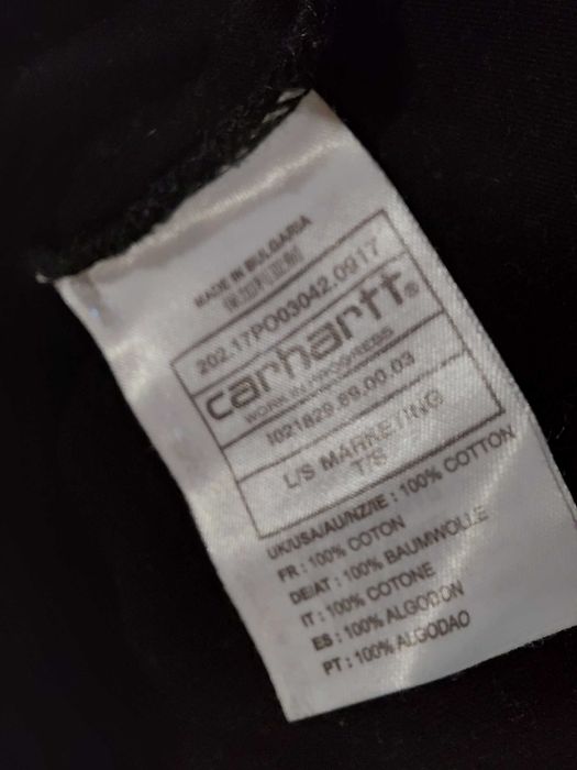 Carhartt WIP x Burton блуза с дълъг ръкав рамер S памучна 100%