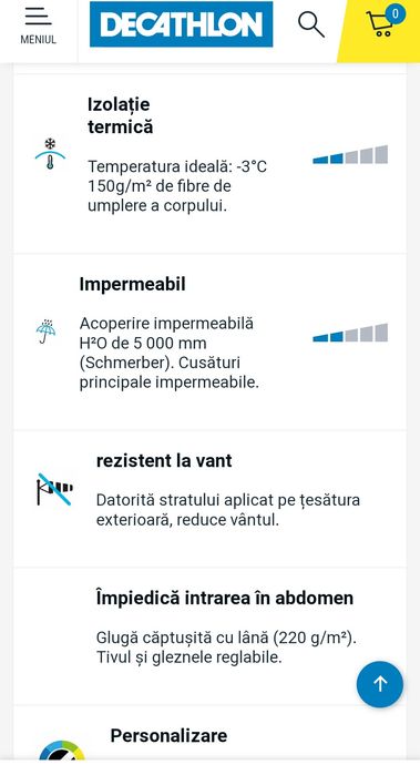 Geacă de schi pentru copii,  Decathlon/Quechua , 149-159 cm ,12-13 ani