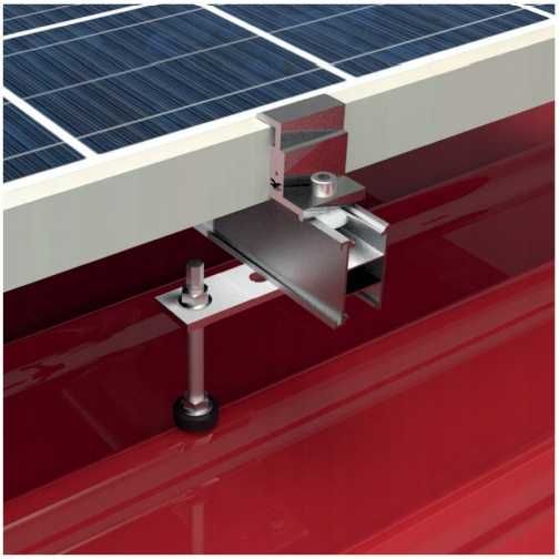 KIT Structura montaj 3 panouri solare fotovoltaice acoperis metalic