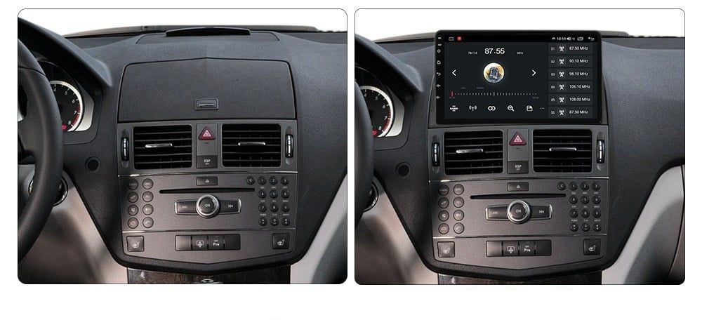 Navigatie Android Dedicata Mercedes C-Class W204 Carplay Android Auto