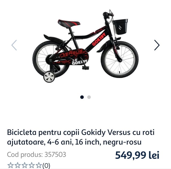 Bicicleta copii 16inch noua