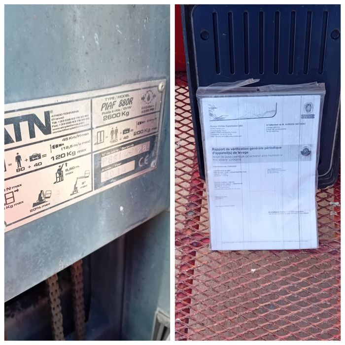 Nacela electrica rotativa 8.8  m ATN piaf 880 R an  2014