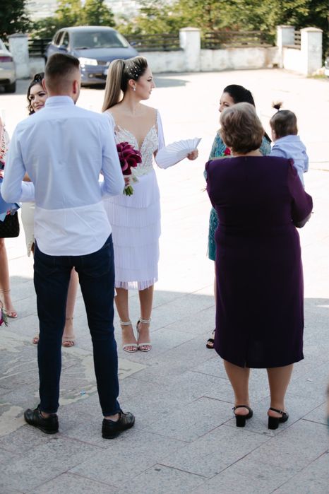 Vând rochie alba cununie