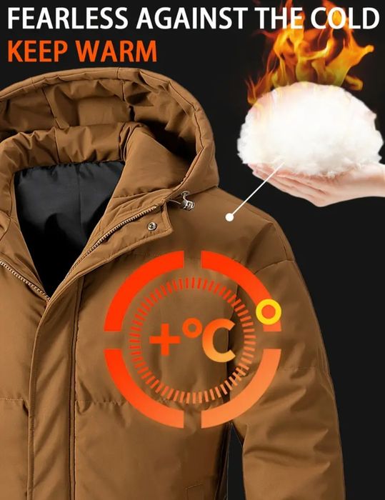 Зимняя Куртка с капюшоном 6 xl