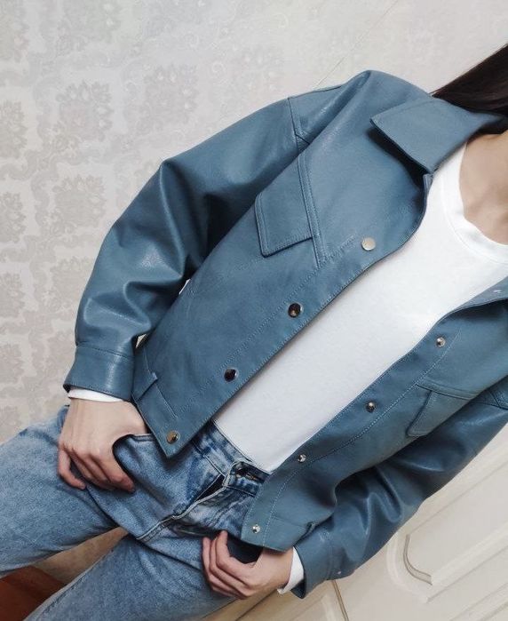 Женская кожанная куртка