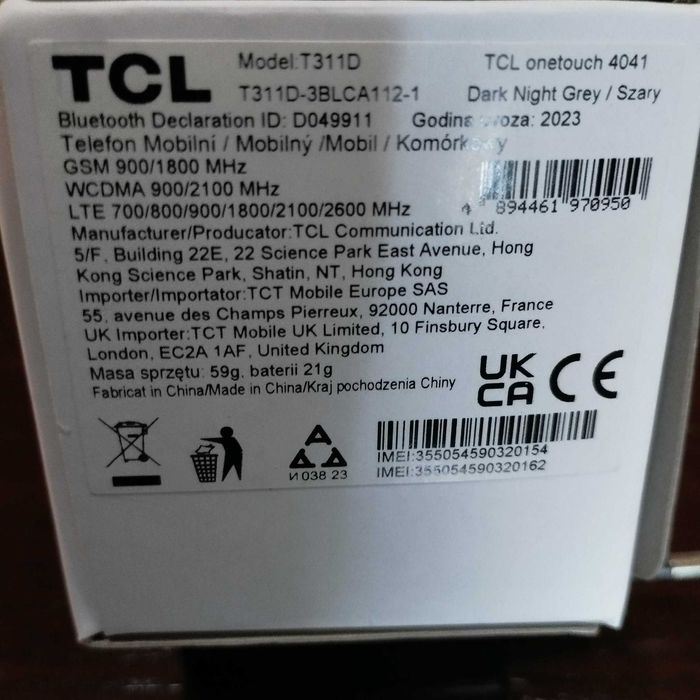 Телефон One Touch 4041, черен, нов