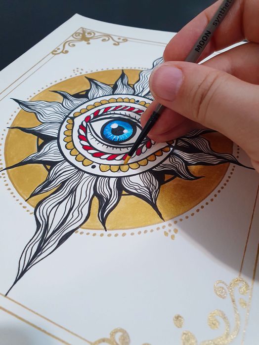 Магическа картина-амулет, ръчна изработка