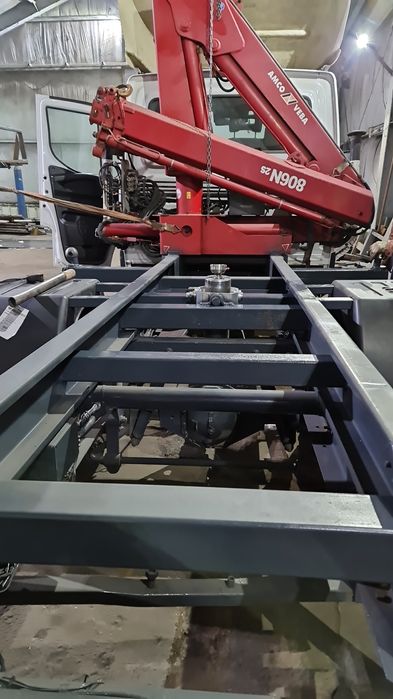 Montare macarale bene basculabile iveco Mercedes isuzu nissan VW LT