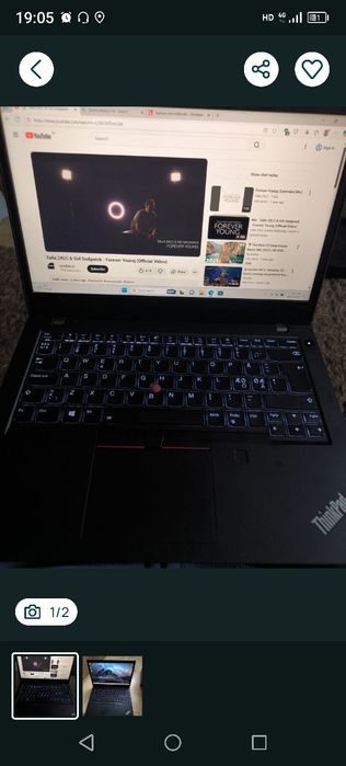 Laptop  Lenovo L14 ,i5 1135g7 ,  16 gb ddr4 , ssd 512 gb