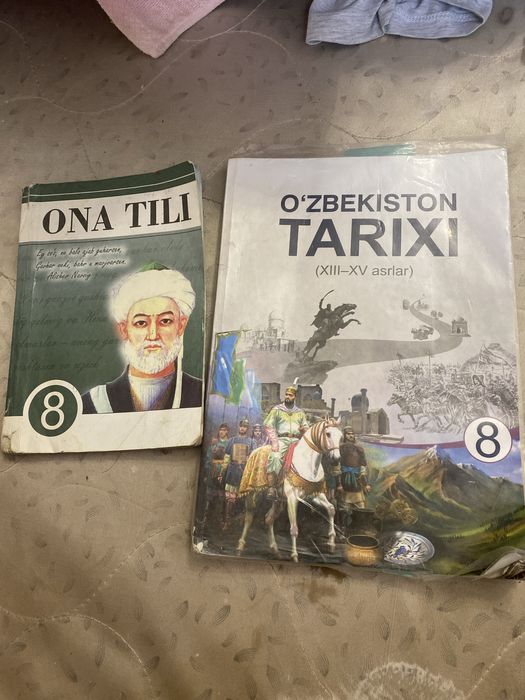 Kitob sotiladi 8sinf yana kitoblar bor xar xl 8 sinf va 7sinfar