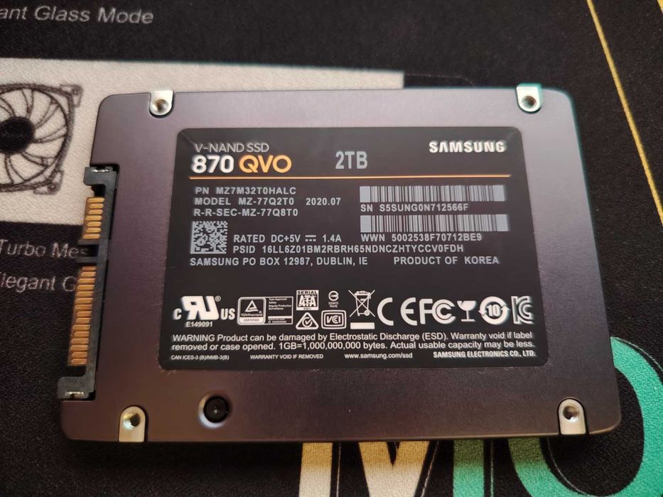 Solid State Drive (SSD) Samsung 870 QVO, 2TB, SATA III, 2.5"