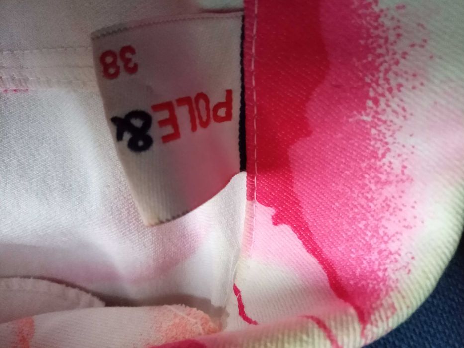 Sacou sport, alb cu roz