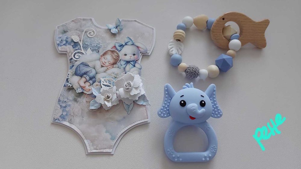 Персонализиран клипс за биберони, гердан за кърмене, гривна дъвкалка