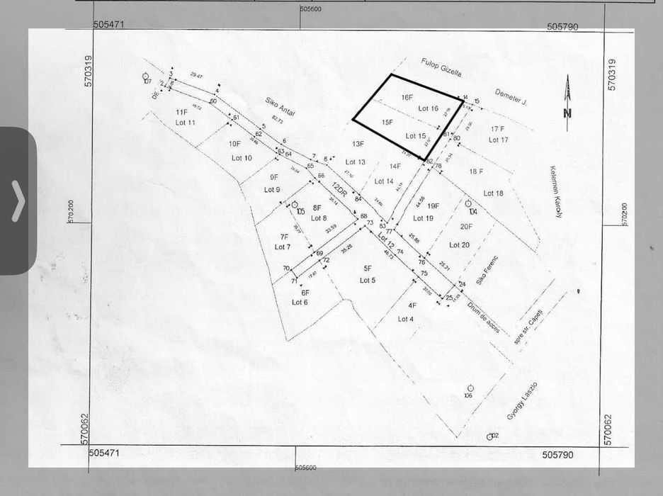 Sovata, strada Căpeți: de vânzare doua parcele 1000+1000 mp intravilan