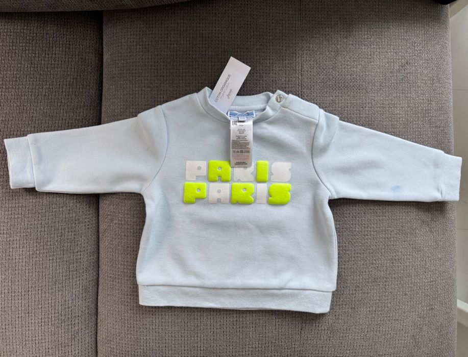 Jacadi - Нови блузи и суичери 9-12 месеца 3бр.