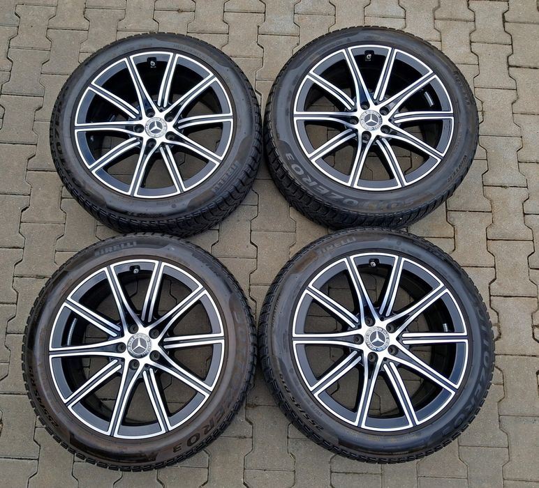 Jante Mercedes AMG NightPaket Diamond Cut pe 19 cu anvelope Pirelli roti jenti  BMW Audi