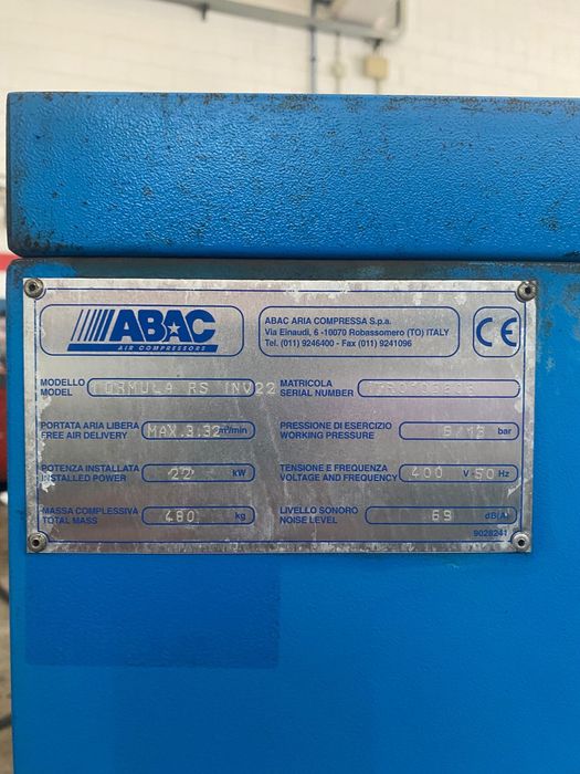 Инверторен винтов компресор Abac Formula 22kw 13bar