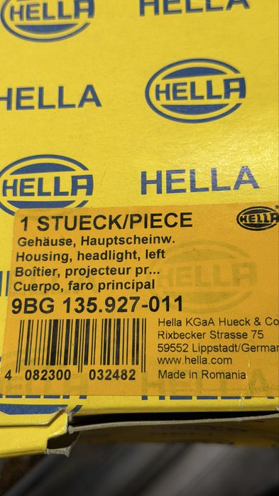 Оригинальные фары Hella