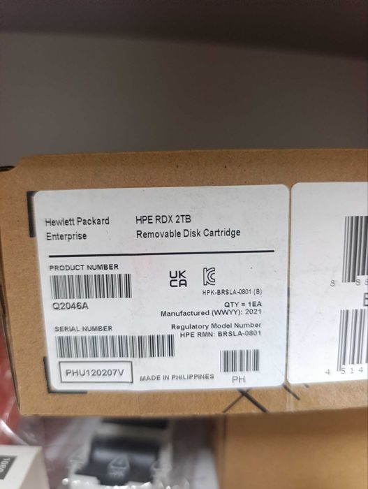 HPE RDX 2TB Removable Disk Cartridge