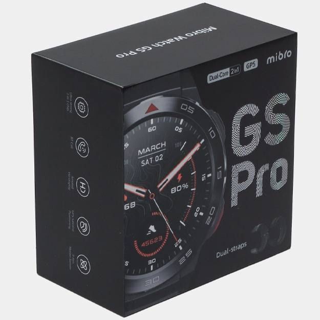 Смарт часы Mibro GS Pro, amoled дисплей, 46 мм, чёрный