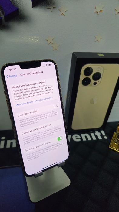 iPhone 13 PRO Gold 256GB Baterie Origilana:75%.Preṭ fix!