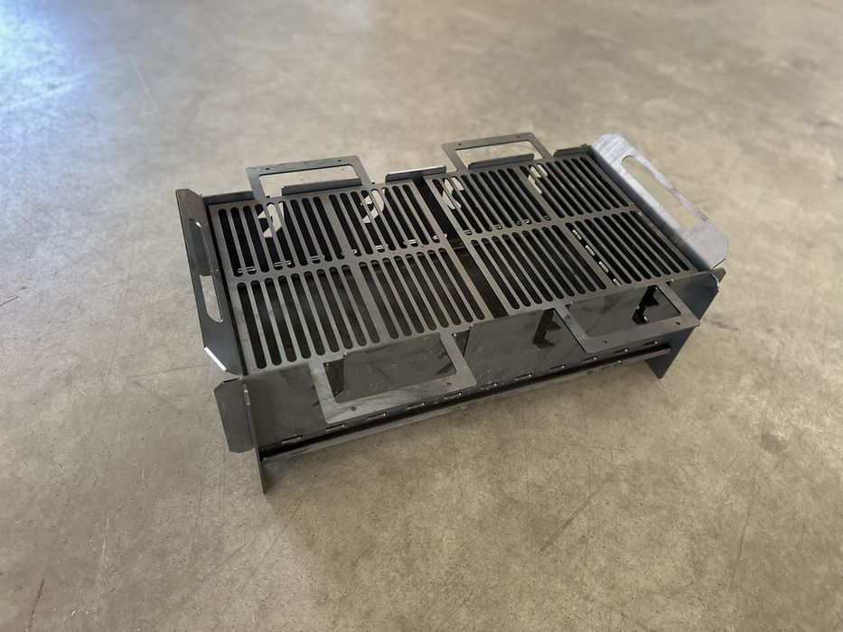 Vand gratar portabil din tabla de 3mm, inaltime ajustabila