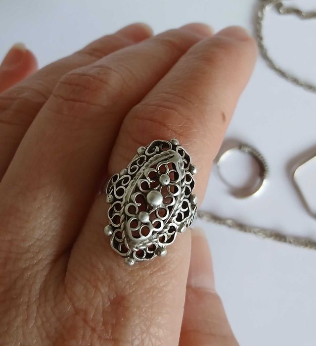 Lot Argint bijuterii dama inel cercei lant bratara pandantiv defecte