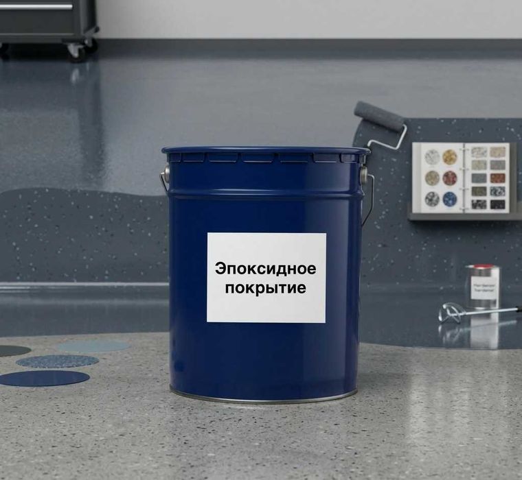 ЭПОКСИДНАЯ КРАСКА, смола, покрытие для бетонного пола лучшее качество