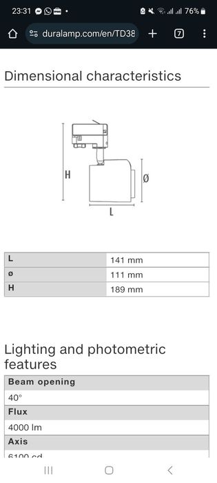DURA bec led tip proiector