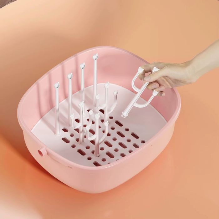 Закрытая сушилка-органайзер для детских бутылочек и аксессуаров