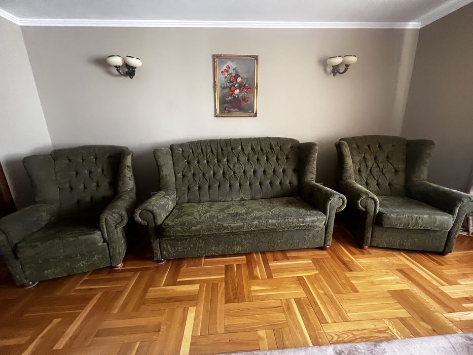 Canapea extensibila cu 2 fotolii