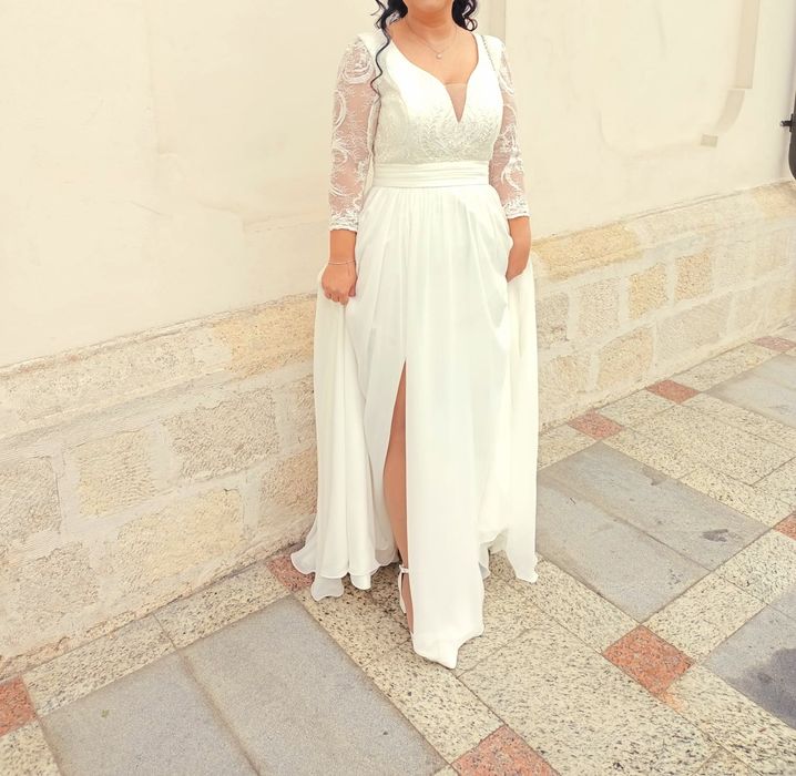 Rochie de mireasa plus voal Alice Design