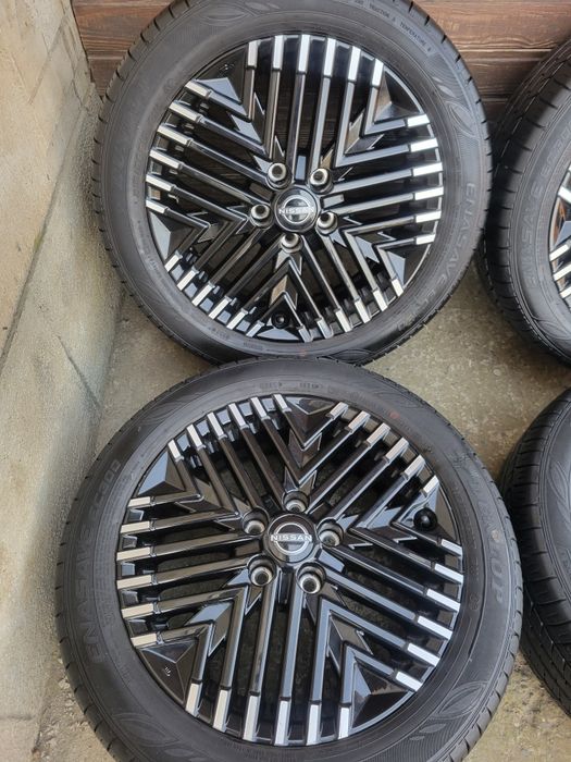 Set jante R17 Nissan Leaf+anvelope vara Dunlop 215 50 17  ca noi