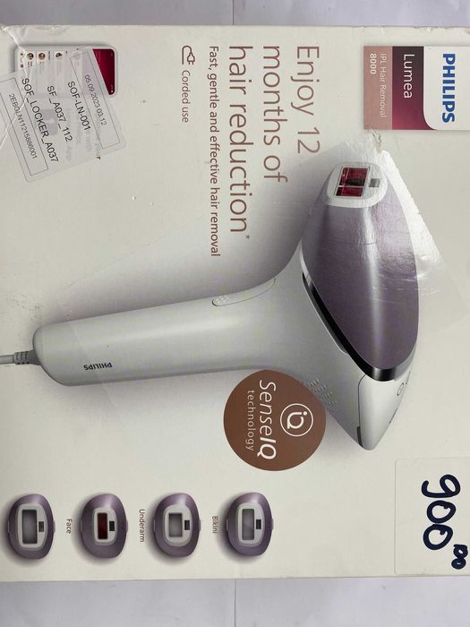 Epilator IPL Philips Lumea Seria 8000 BRI947/00, Senzor Smartskin