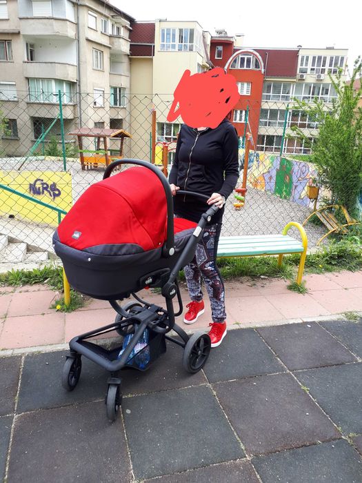 Бебешка количка летен и зимен кош+столче за кола