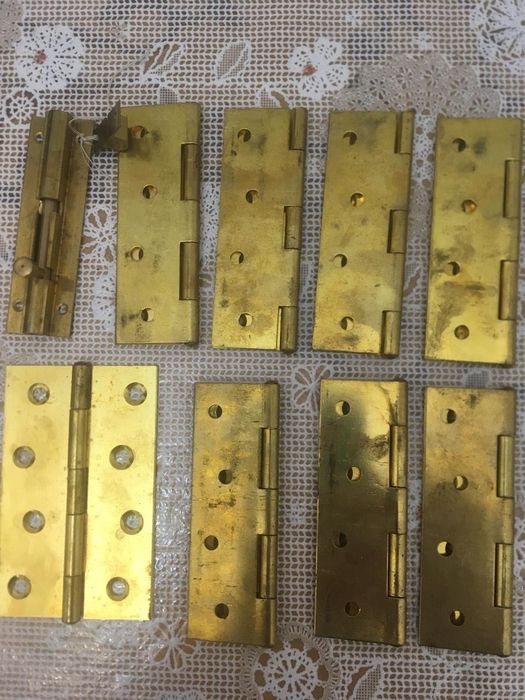 Новые Петли мебельные латунь