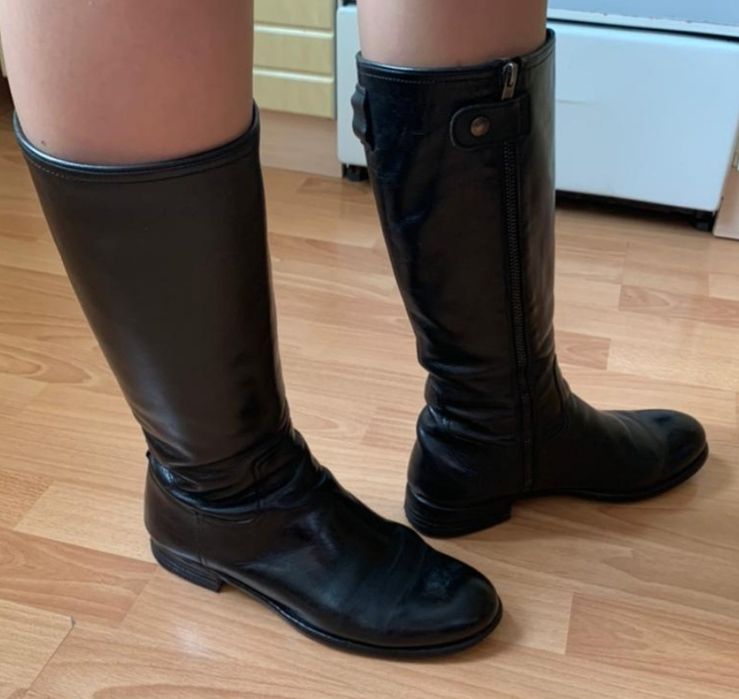 Кожаные сапоги ECCO