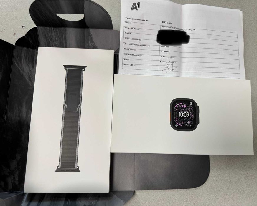 Часовник Apple Watch Ultra 3  49mm НОВ! с Гаранция 2г