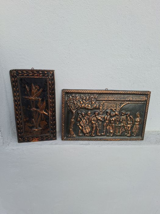 Tablou basorelief foita din cupru