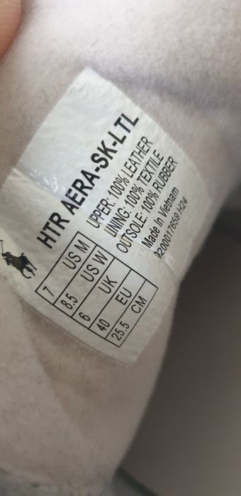 POLO Ralph Lauren Leather Sneakers 40 - 25.5см НОВО ОРИГИНАЛ ЕСТ. Кожа