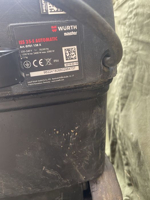 WURTH  ISS 35-S automatic aspirator industrial de șantier